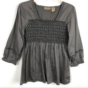 Art & Soul Smocked Top